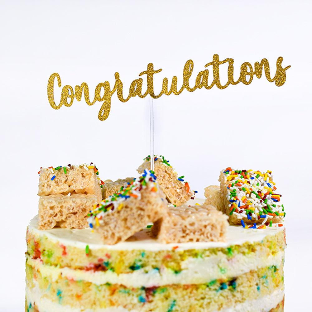 CONGRATULATIONS CAKE TOPPER