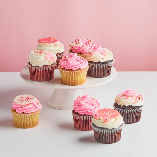Frosted Hope Cupcakes – Set of 9