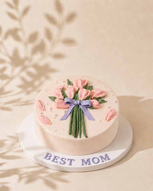 Pink Bloom Cake