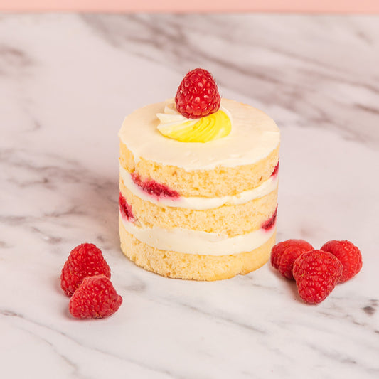 BABY WHIPPED LEMON AND RASPBERRY CAKE