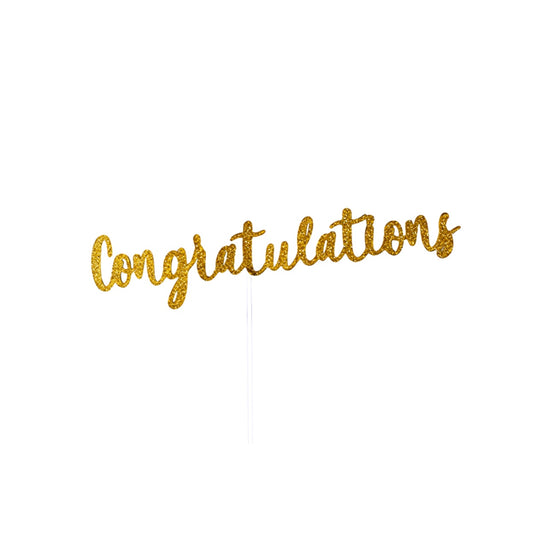 CONGRATULATIONS CAKE TOPPER
